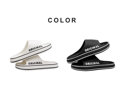 Feslishoet Summer Cool Women Men Slippers Soft Sandals Women Beach Casual Shoes Light EVA Slides Brand Sandals Outdoor Beauty World Shop