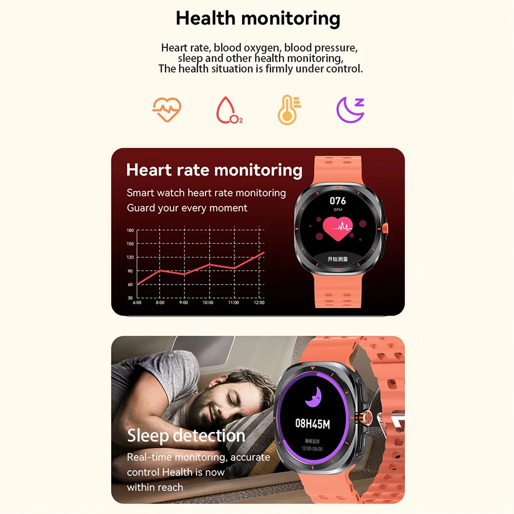 G.L Wear 2025 New Smartwatch for Men Heart Rate Monitoring Bluetooth Calling Fitness Tracking Pedometer Men's Smartwatch Beauty World Shop