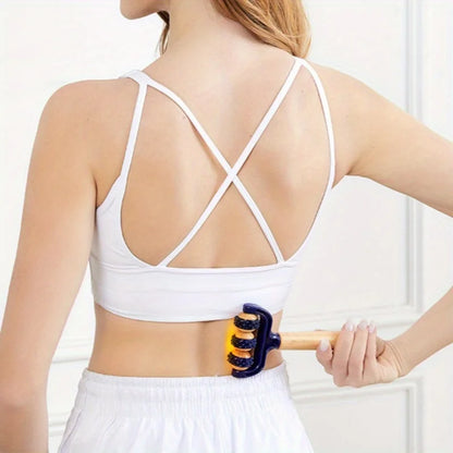 1PC T-Shaped Massage Roller - Multifunctional Deep Tissue Massager for Face, Legs, Abdomen & Body, Portable for Travel/Home Beauty World Shop