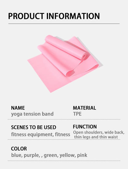 Yoga Physiotherapy Elastic Band, Gym Resistance Band, Sports Stretching Training Rope, Pilates Stretching Film, Fitness Equiment Beauty World Shop