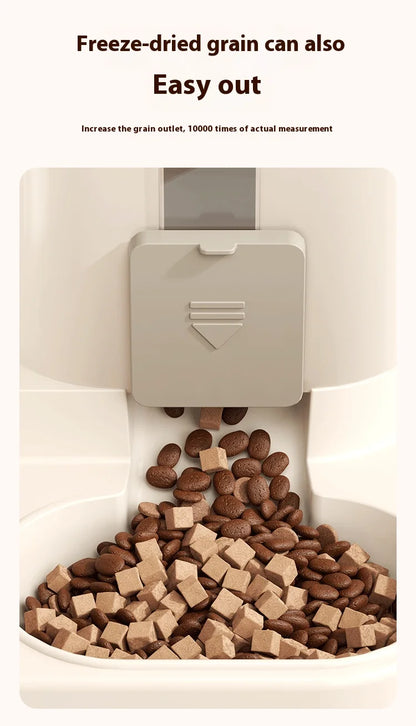 Automatic Dog Cat Feeder and Water Dispenser Gravity Food Feeder and Waterer Set with Pet Food Bowl Universal Pet Products