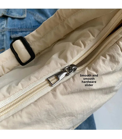 Trendy Women's Soft Cloth Shoulder Bag Solid Color Student 2026 Spring Y2k Casual Style Big Handbags Crossbody Bags for Women Beauty World Shop