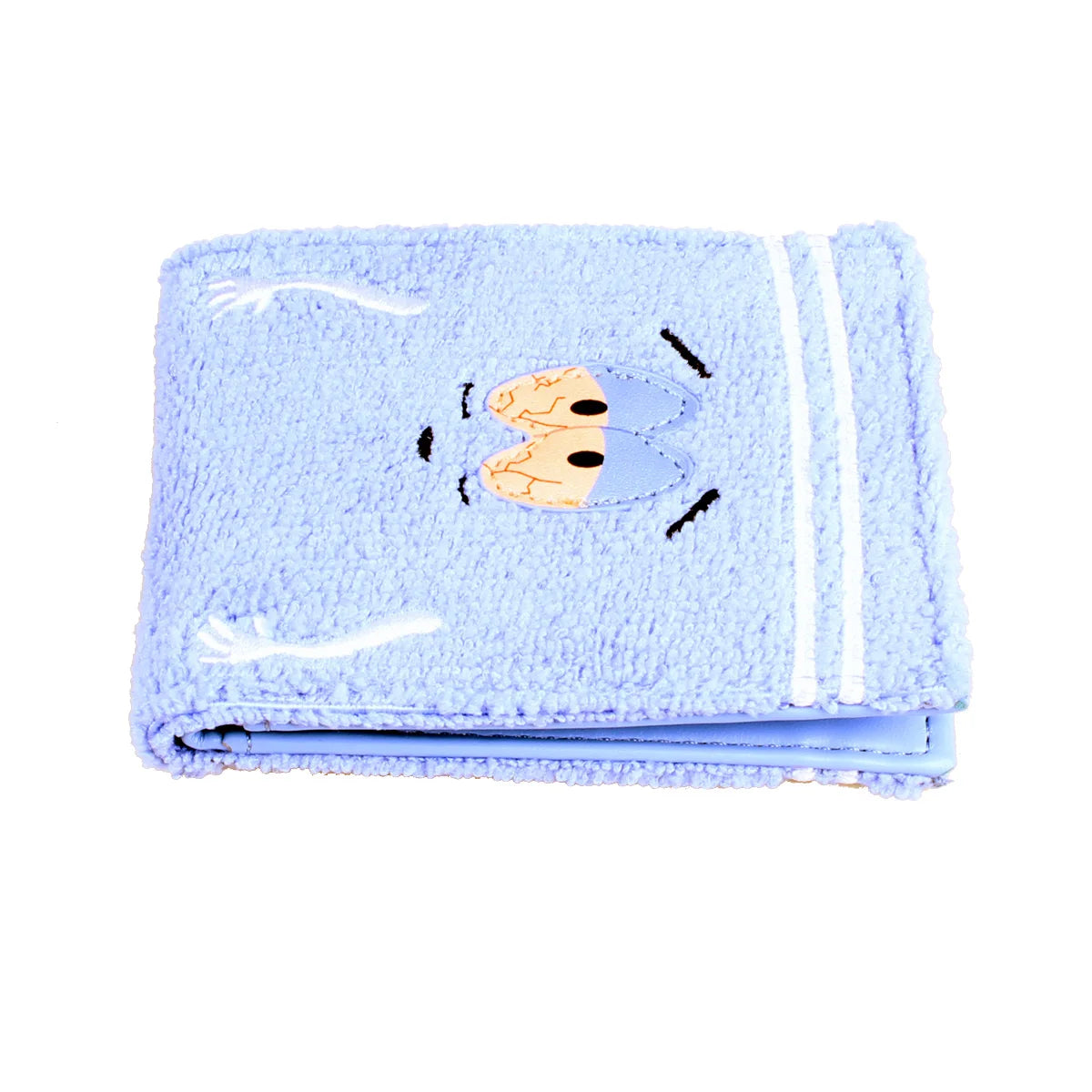Towel cloth embroidered anime fashion wallet, designer personalized ID card holder Beauty World Shop