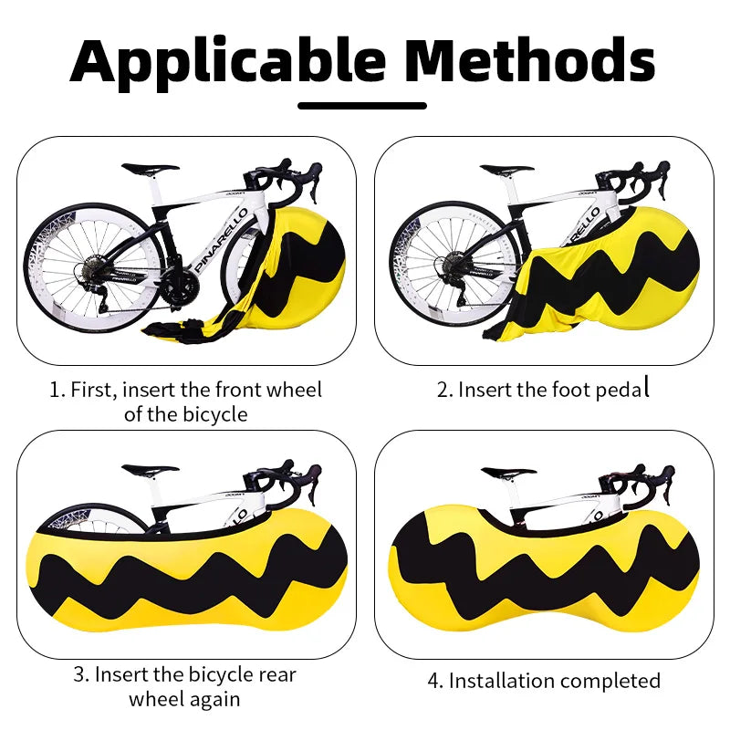 High Elastic Dustproof Road Bicycle Wheel Cover Waterproof MTB Cover Wear-resistant Bicycle Cover Bike Accessories Beauty World Shop