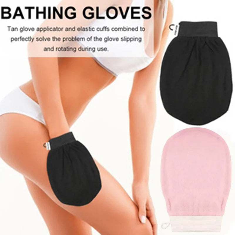 Moroccan Hammam Bath Scrub Glove Exfoliating Body Facial Tan Massage Glove Exfoliator Glove Random Color Bath Shower Wash Beauty World Shop