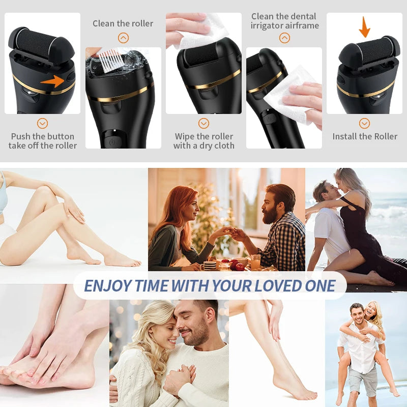 Rechargeable Electric Foot Grinder - USB Powered Callus Remover with Adjustable Speeds, for Men & Women's Pedicure and Self-Care Beauty World Shop