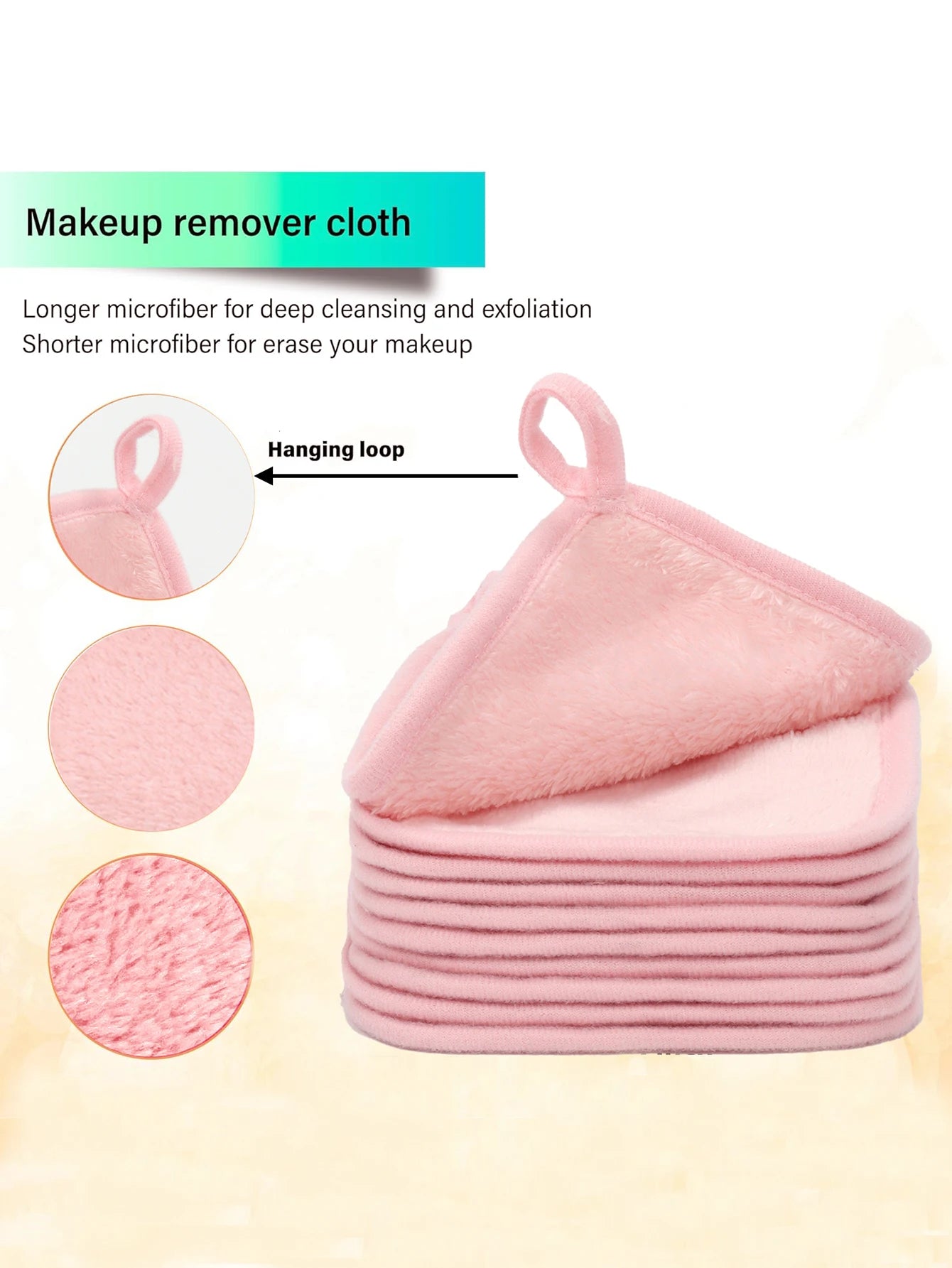 5/10/20Pcs Microfiber Face Cloths Reusable Makeup Remover Cloth Makeup Towels Face Deep Cleaning Pads Skincare Beauty Tools Beauty World Shop