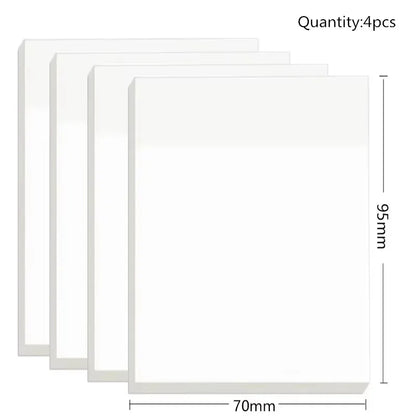 50 Sheets Transparent Sticky Note Pads Waterproof Self-Adhesive Memo Notepad School Office Supplies Stationery Beauty World Shop