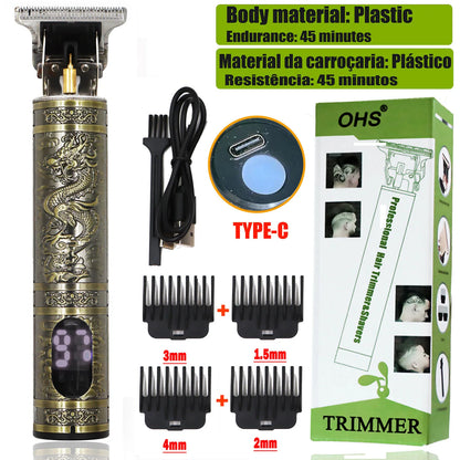 Vintage T9 Hair Clipper Beard Shaving Body Hair Trimmer Clippers Electric Men Haircut Machine 0mm Barber Shaver Beauty World Shop