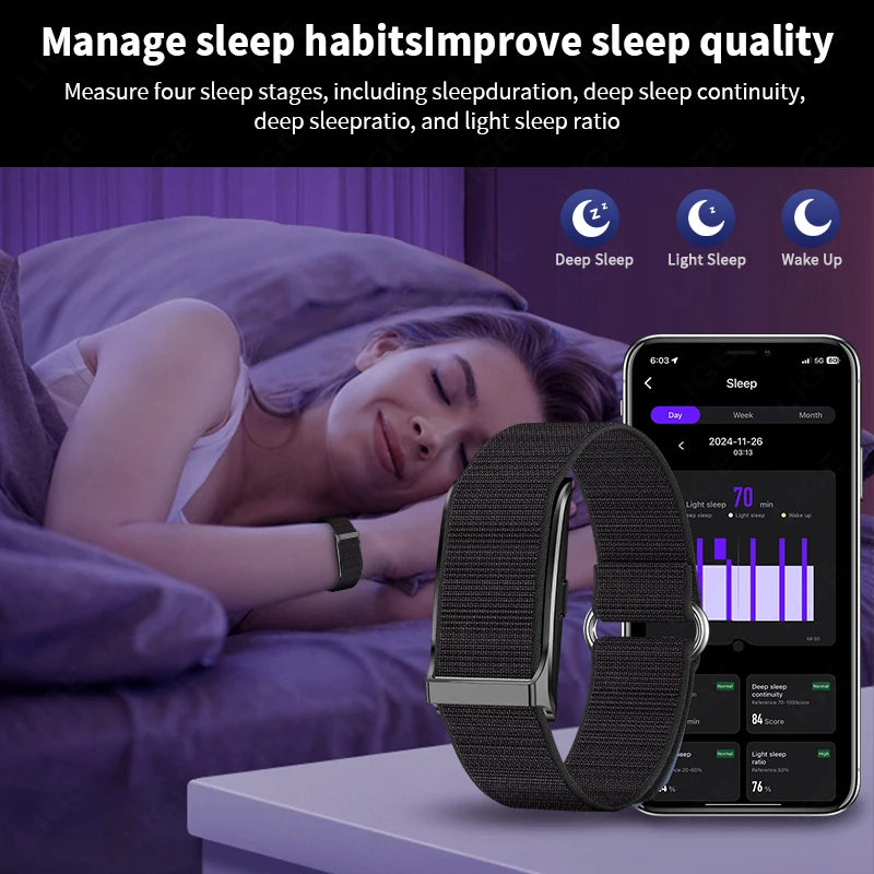 LIGE No Screen Smart Watch Men's Sports Outdoors Fitness Heart Rate Monitor 1ATM Waterproof New Smartwatch For Andrio IOS 2025 Beauty World Shop