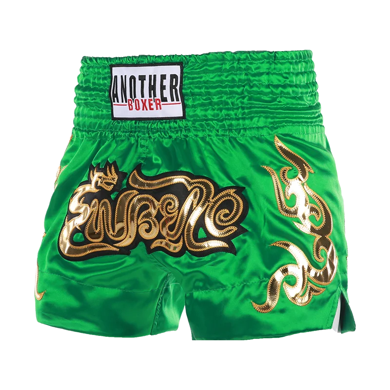 ANOTHERBOXER Muay Thai Shorts, Embroidered MMA Fighting Clothing for Men, Women, Kids, Cheap Boxing Training Short Pants