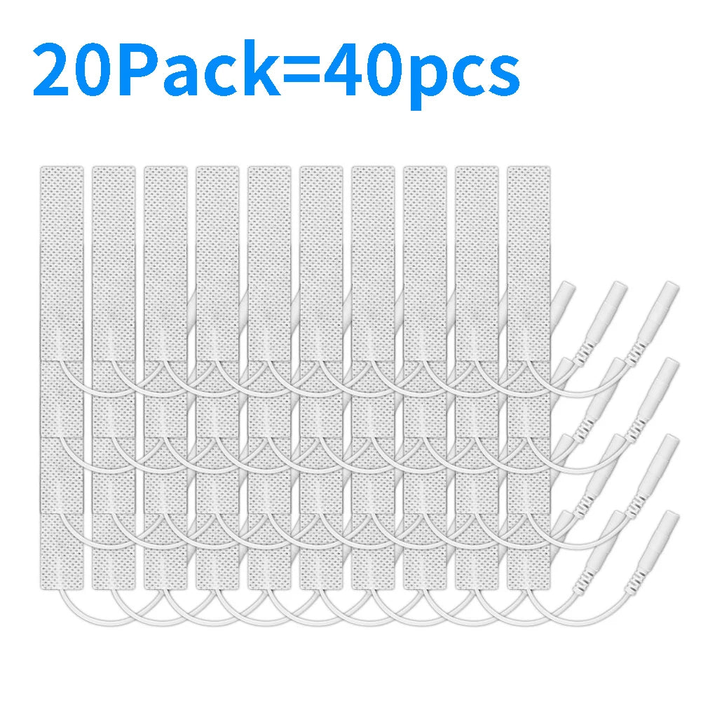 Tens Electrode Pads Reusable Electrodes Pads Replacement  EMS Muscle Stimulator Body Massager TENS Device  Accessories 7x1.5cm Beauty World Shop
