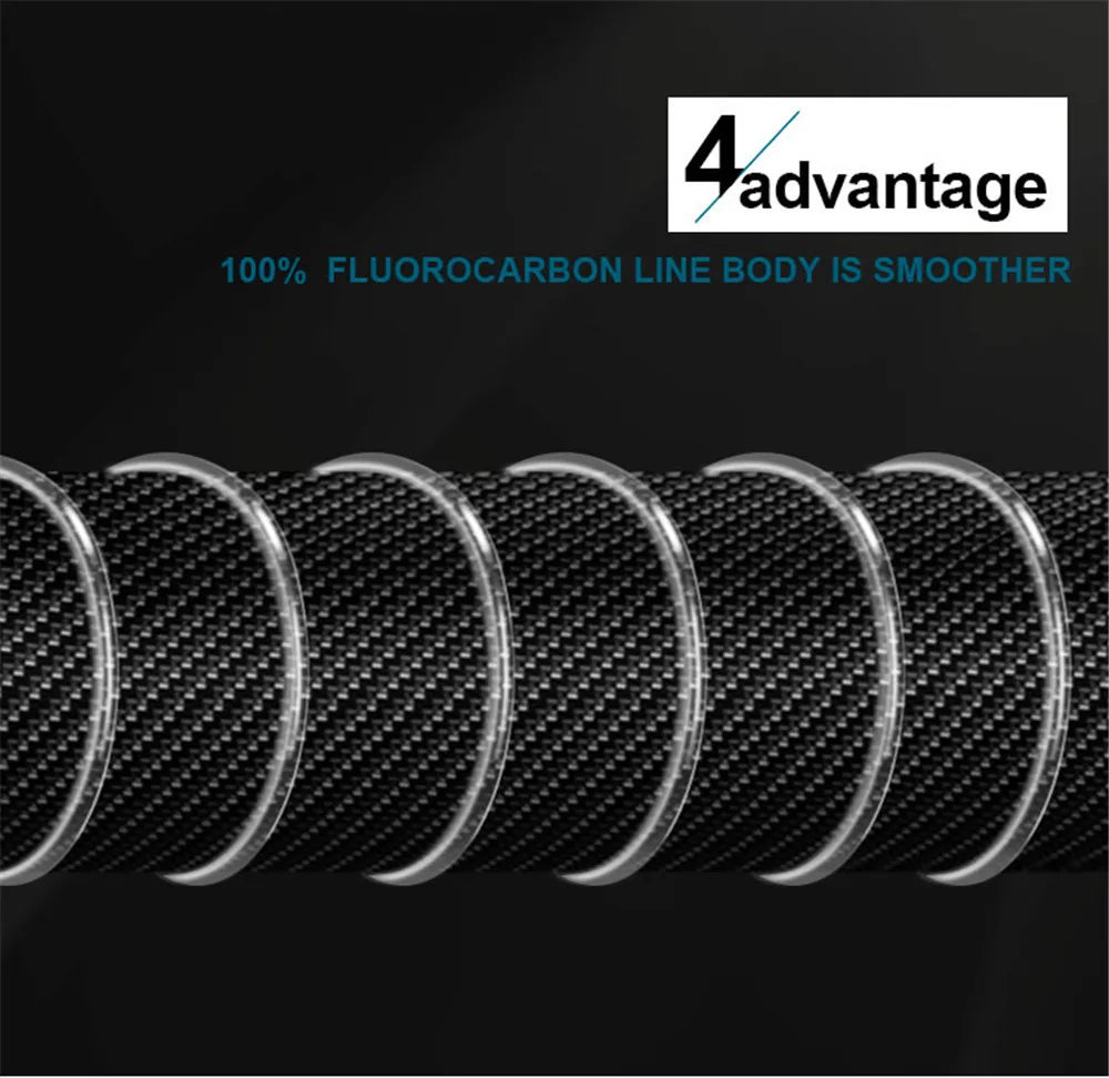 100m Fluorocarbon Bait Fishing Line, Carbon Fiber Fly Fishing, Wild Fishing, Sea Fishing, Fishing Accessories, Tools, Outdoor Beauty World Shop