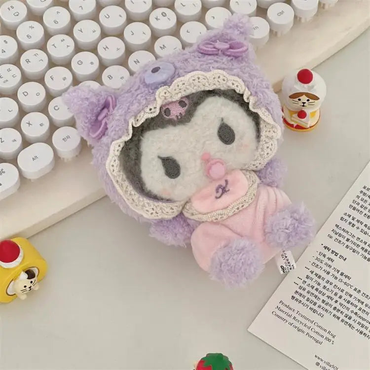 Kawai Latte Kuromi My Melody Cinnamoroll Nipple Baby 10Cm Plush Doll Pendant Ornaments Cute Gift Beauty World Shop