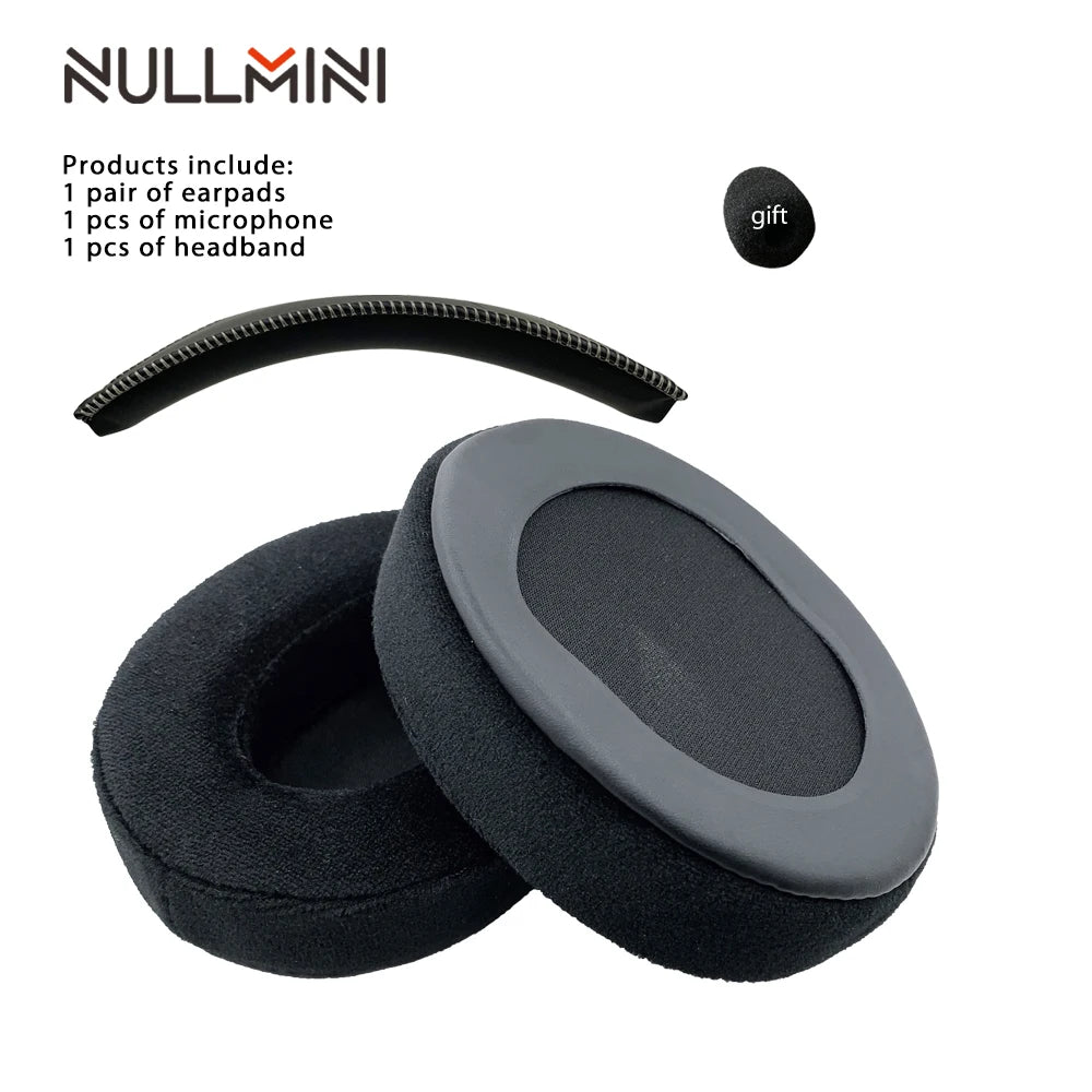 NullMini Replacement Earpads for HyperX Cloud 1/2, Alpha, Silver, Core, Revolver Headphones Headband Ear Cushion