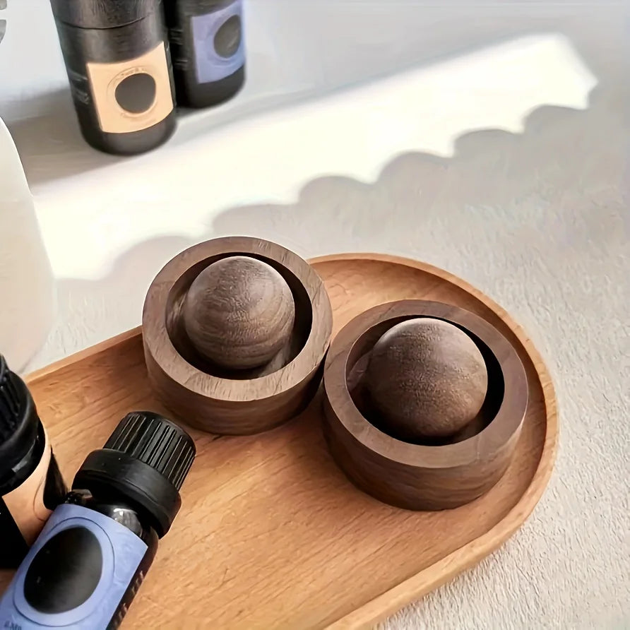 Car & Home Essential Oil Diffuser - Made of Wood Mini Cute Natural Fragrance Diffuser Suitable for Bedroom Living Room Bathroom Beauty World Shop
