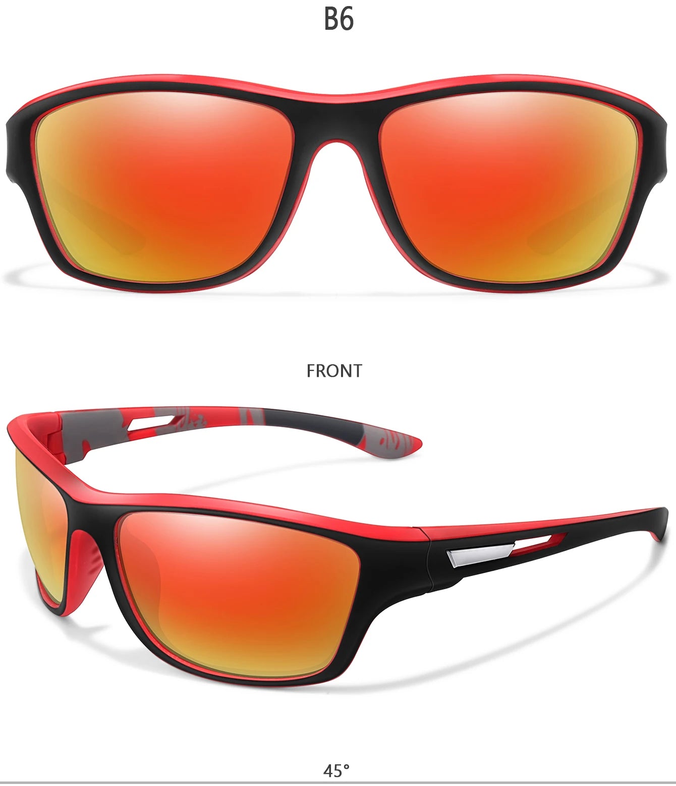 Men's Polarized Fishing Sunglasses Men Women Cycling Driving Hiking Sun Glasses Anti-glare UV400 Eyewear TAC Lens 1 PC Beauty World Shop