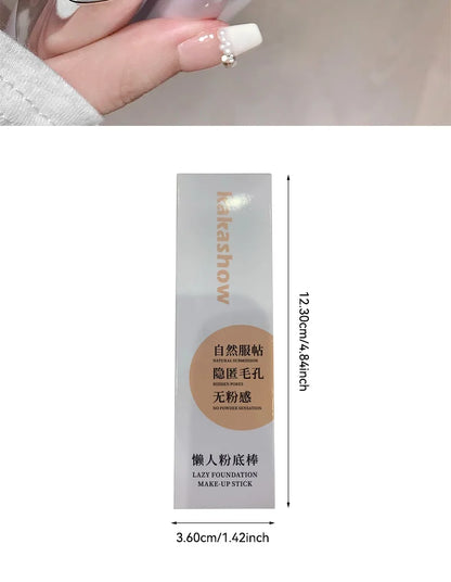 Lazy Foundation Stick, Moisturizing and Natural Concealer Makeup, Matte Makeup Base, Rare Beauty, Keep Makeup and Sweat Beauty World Shop