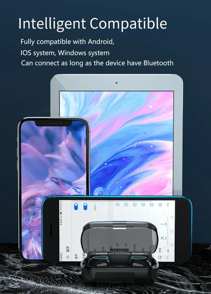 M10 TWS Wireless Headphones: Bluetooth Connection, Charging Box, 9D Stereo, Sports Waterproof Earbuds + Microphone Beauty World Shop