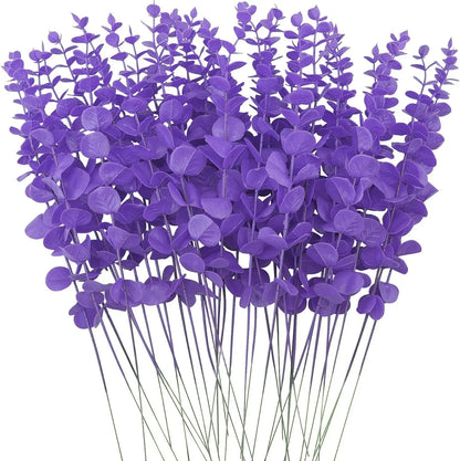 10/20pcs Artificial Plants Eucalyptus Leaves Fake Plants Vase Home Table Party Wedding Bridal Bouquet Decorations Outdoor Garden Beauty World Shop