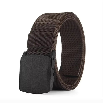 Men's Belt Outdoor Casual Canvas Belt Metal Free Training Nylon Tactical Belt With Pants Jeans Belt Sports Belts For Men Women Beauty World Shop