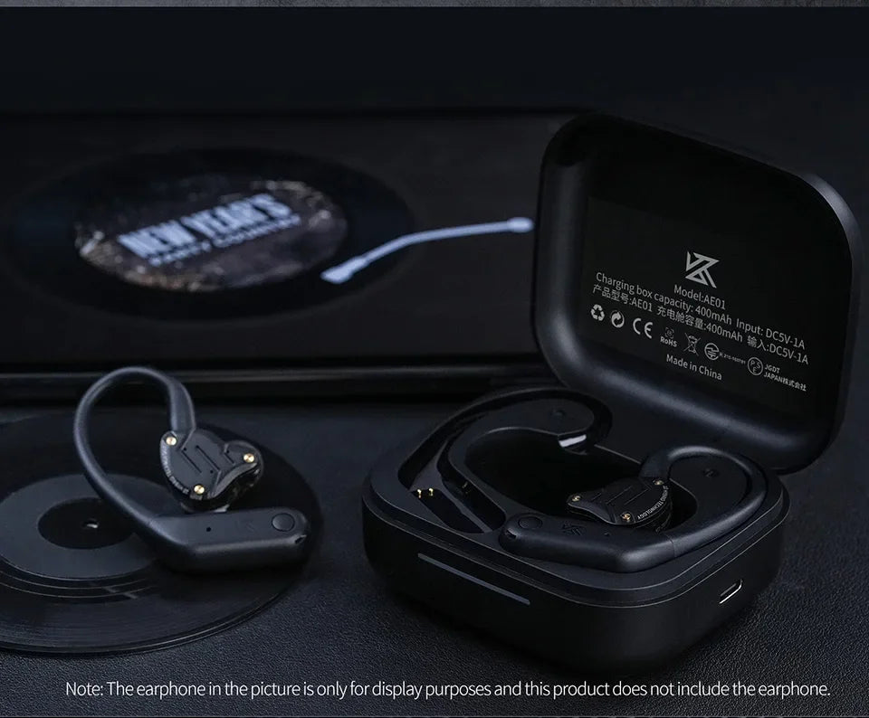 KZ AE01 Wireless Ear Hook Bluetooth-compatible 5.4 Earphones Cable With Charging Case C PIN Connector For PR1PRO DQ6 ZVX EDXPRO
