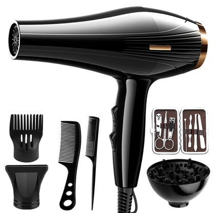 6 In 1 High-Powered Low Noise Hair Dryer Powerful Fast Dry Hot Cold Wind Hair Dryer For Home Travel Hair Styling Beauty World Shop