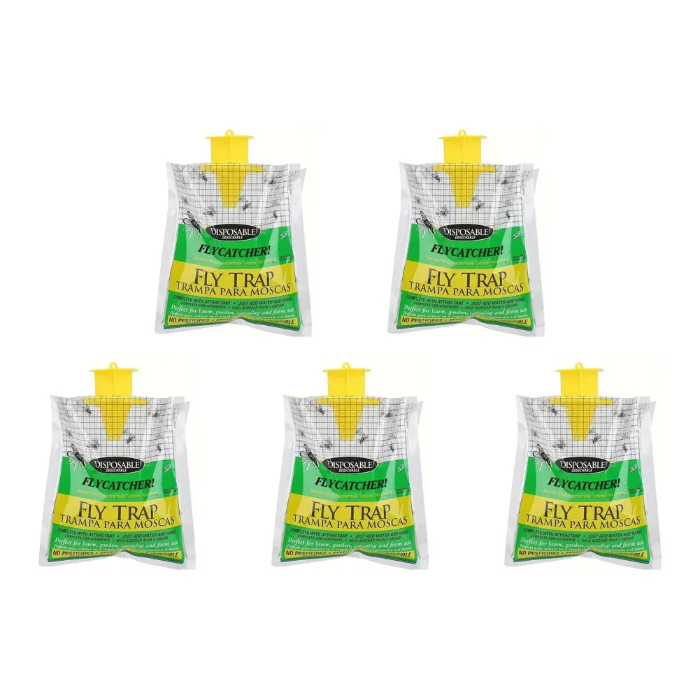 1-30Pcs Hanging Fly Trap Disposable Fly Catcher Bag Mosquito Trap Catcher Fly Wasp Insect Bug Killer Flies Trap for Outdoor Beauty World Shop