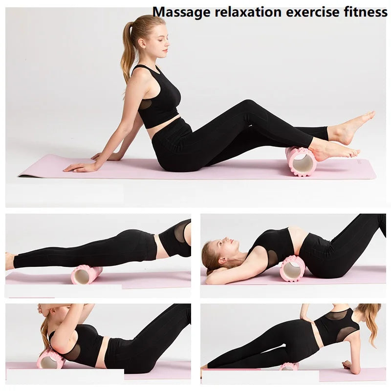 30CM Yoga Roller Massage Foam Myofascial Release Roll Gym Foam Roller Foam Sports Roller Gym 10cm Fitness YJZ01 Beauty World Shop