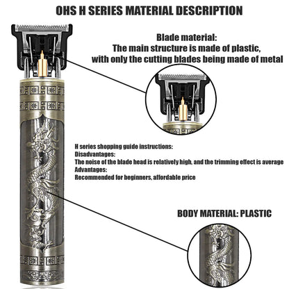 Vintage T9 Hair Clipper Beard Shaving Body Hair Trimmer Clippers Electric Men Haircut Machine 0mm Barber Shaver Beauty World Shop