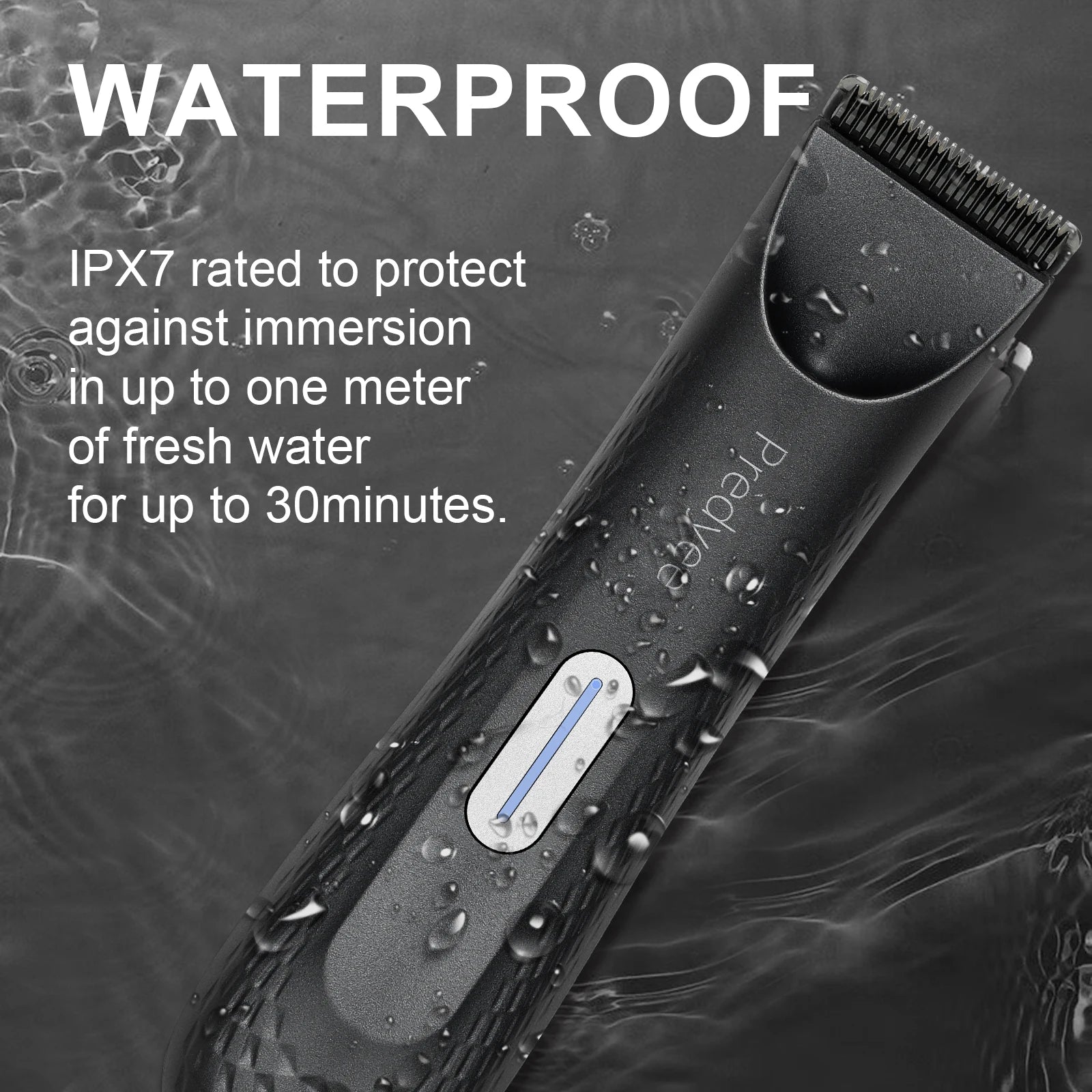 Electric Trimmer for Men's Groin Hair: Versatile Body Groomer and Waterproof Pubic Hair Trimmer with Replaceable Ceramic Blade Beauty World Shop