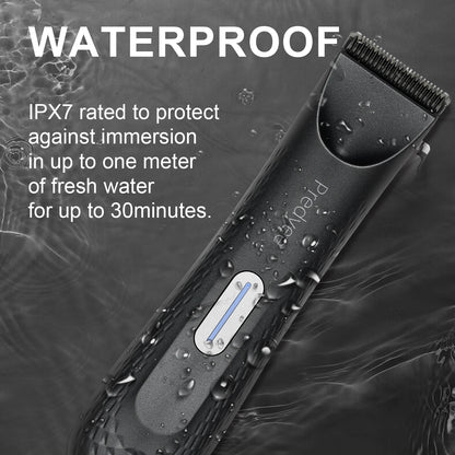 Electric Trimmer for Men's Groin Hair: Versatile Body Groomer and Waterproof Pubic Hair Trimmer with Replaceable Ceramic Blade Beauty World Shop