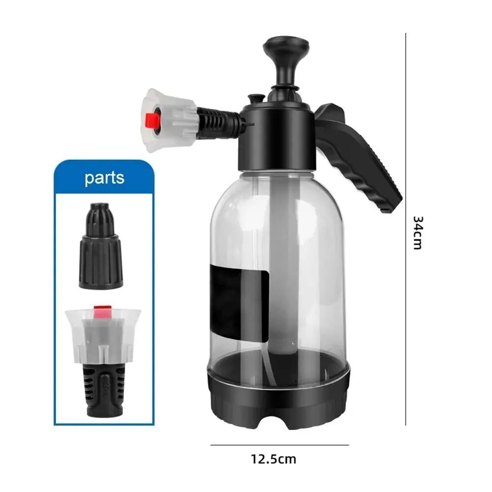 2L Foam Sprayer Car Wash Hand-held Foam Watering Can Air Pressure Sprayer Plastic Disinfection Water Bottle Car Cleaning Tools Beauty World Shop