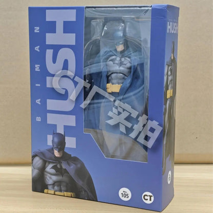 HOT in Stock CT Toys Batman Hush Blue Version Mafex 105 Black Version Dc Bat Man Anime Action Figure Figurine Model Statue Gift Beauty World Shop