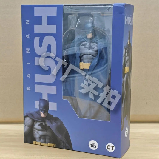 HOT in Stock CT Toys Batman Hush Blue Version Mafex 105 Black Version Dc Bat Man Anime Action Figure Figurine Model Statue Gift Beauty World Shop