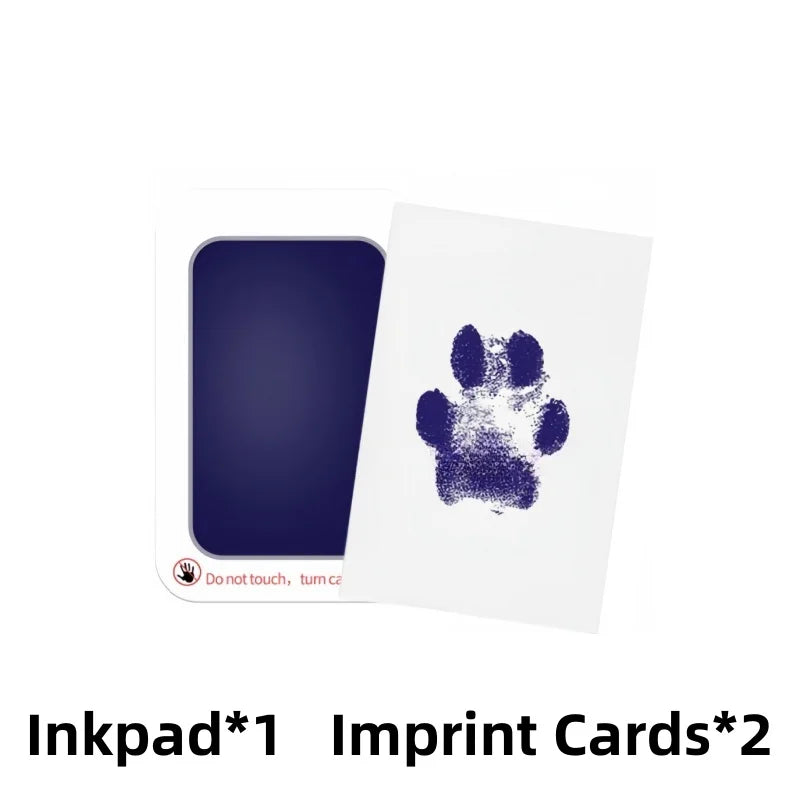 Baby Handprint and Footprint Kit Safe Non-Toxic Ink Pads Clean Inkless Touch Pet Paw Print Ink Kits with Beauty Fashion