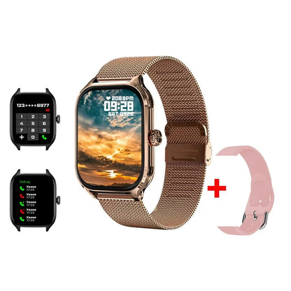 H9 New Smart Watch 2.01 Inch HD Display Answer Make Call Message Preview Sport Modes DIY Dial Weather Forecast For Men Women Beauty World Shop