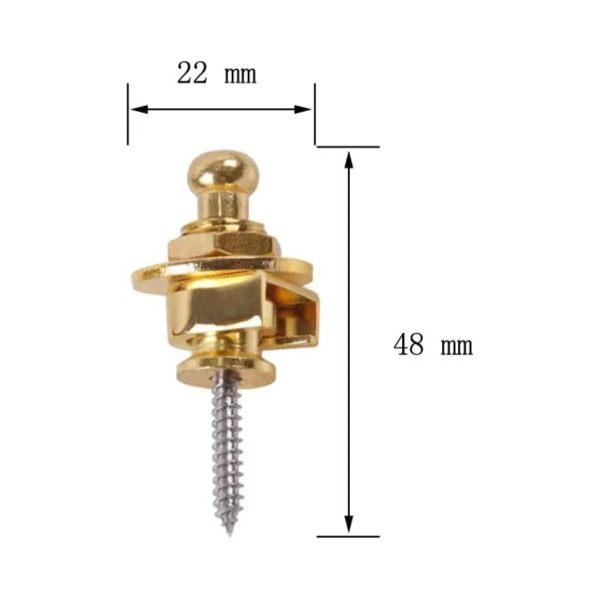 Guitar Strap Buttons Pins 1\2\4PCS 3 Color For Choose Premium Guitar Strap Locks Metal Security Strap Buttons Metal End Pins Beauty World Shop