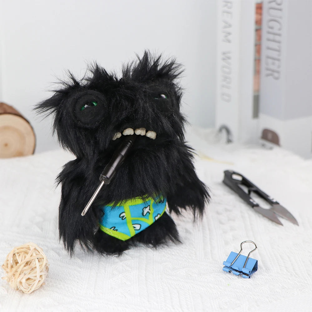Fuggler Soft Plush Dolls Keychain Ugly Grin Teeth Monster Pendant Fugg Wide Eyed Weirdo Black Funny Backpack Keyring Gifts11CM Beauty World Shop