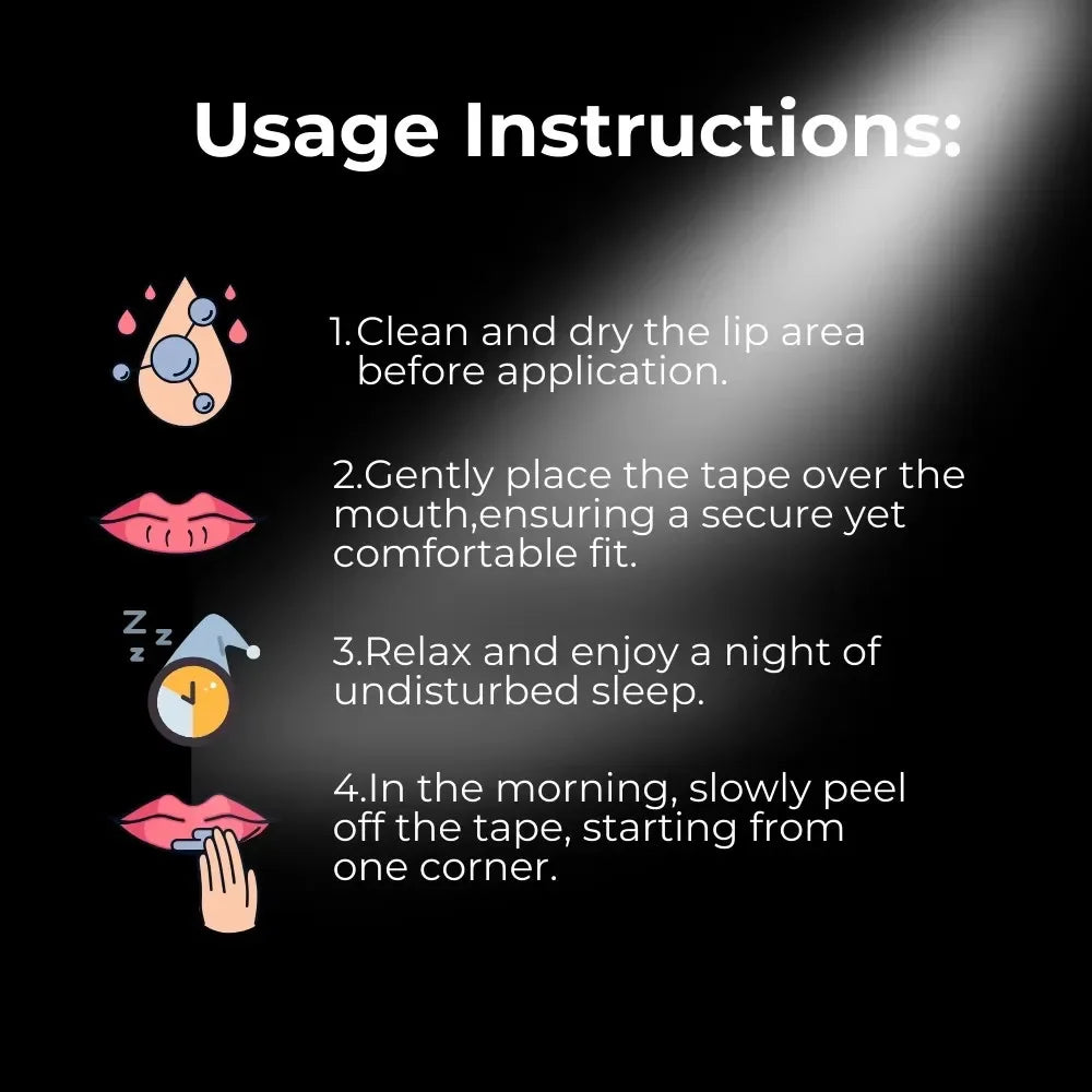 30Pcs Mouth Tape Sleeping Keep Mouth Close Prevent Snoring Gentle Sleep Strip for Home Travel Mouth Tape Mouth Tape for Sleeping Beauty World Shop