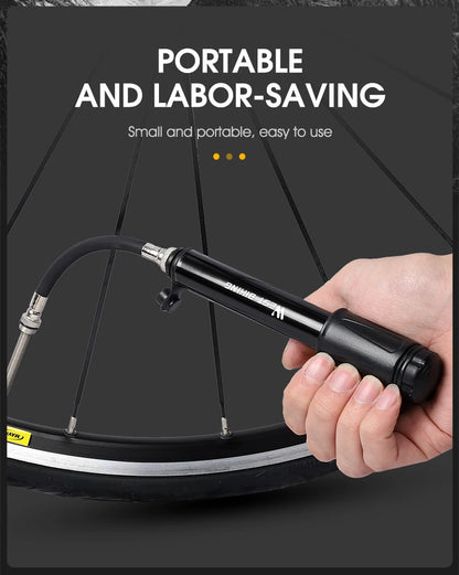 WEST BIKING Mini Bike Pump 100PSI Schrader Presta Valve MTB Road Cycling Pump Aluminum Alloy Bicycle Hand Air Pump Tire Inflator Beauty World Shop