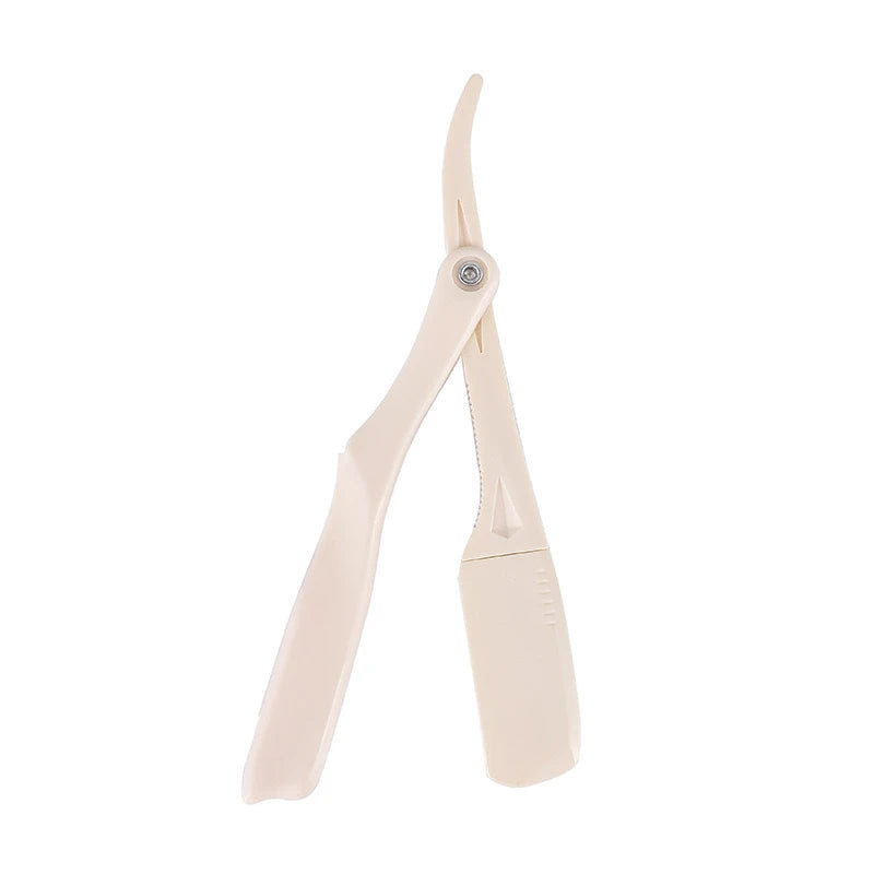 Professional Manual Shaver Straight Edge Plastic Barber Razor Folding Shaving Beard Cutter Straight Razor Wholesale Beauty World Shop