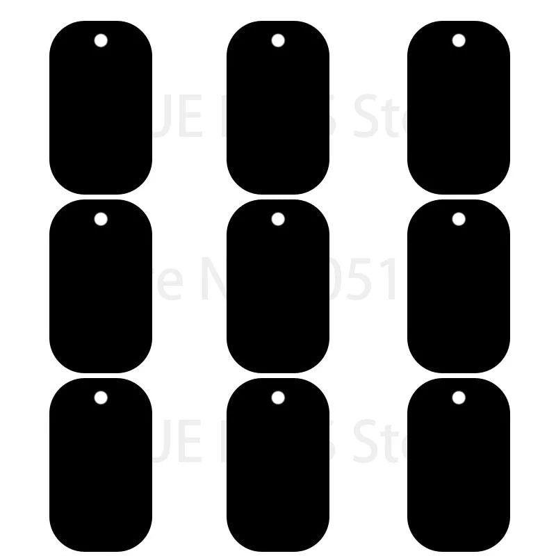 100Pcs Dog Tag Military Pet Id Tags Aluminum Name Pendant Blank Dog Tags Personalized Customized Dog Tag Beauty World Shop