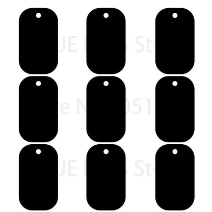 100Pcs Dog Tag Military Pet Id Tags Aluminum Name Pendant Blank Dog Tags Personalized Customized Dog Tag Beauty World Shop