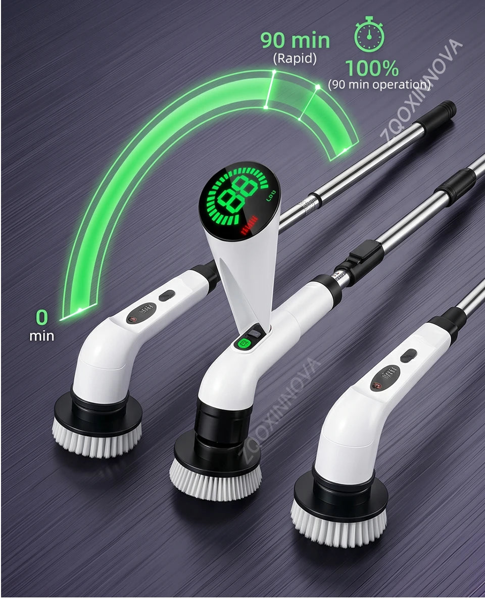 Cordless Household Spin Scrubber Kitchen Gadgets Hair Brushes Bathroom Broom Toilet  Multipurpose Cleaning Brush  Electric Mops Beauty World Shop