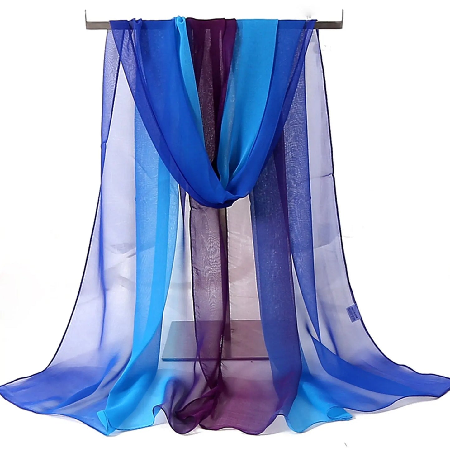 Fashion Four Seasons Women Plain Color Thin Soft Beach Thin Silky Georgette Scarf Shawls Long Wraps Beach Sunscreen Hijab Beauty World Shop