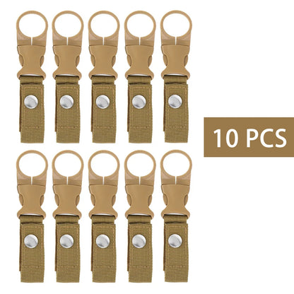 Webbing Water Bottle Holder Climbing Carabiner Belt Backpack Hanger Hooks Clip Multifunction Water Bottle Nylon Buckle Hook Clip Beauty World Shop