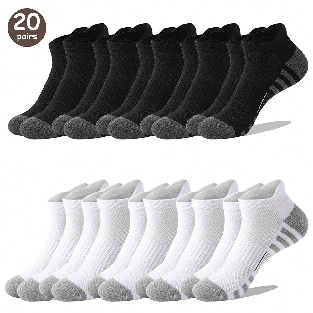 6/12 Pairs Colorful Men's Low Tub Socks Fashion Comfortable Autumn Classic Black Business Sock High-quality Men's Short Socks Beauty World Shop