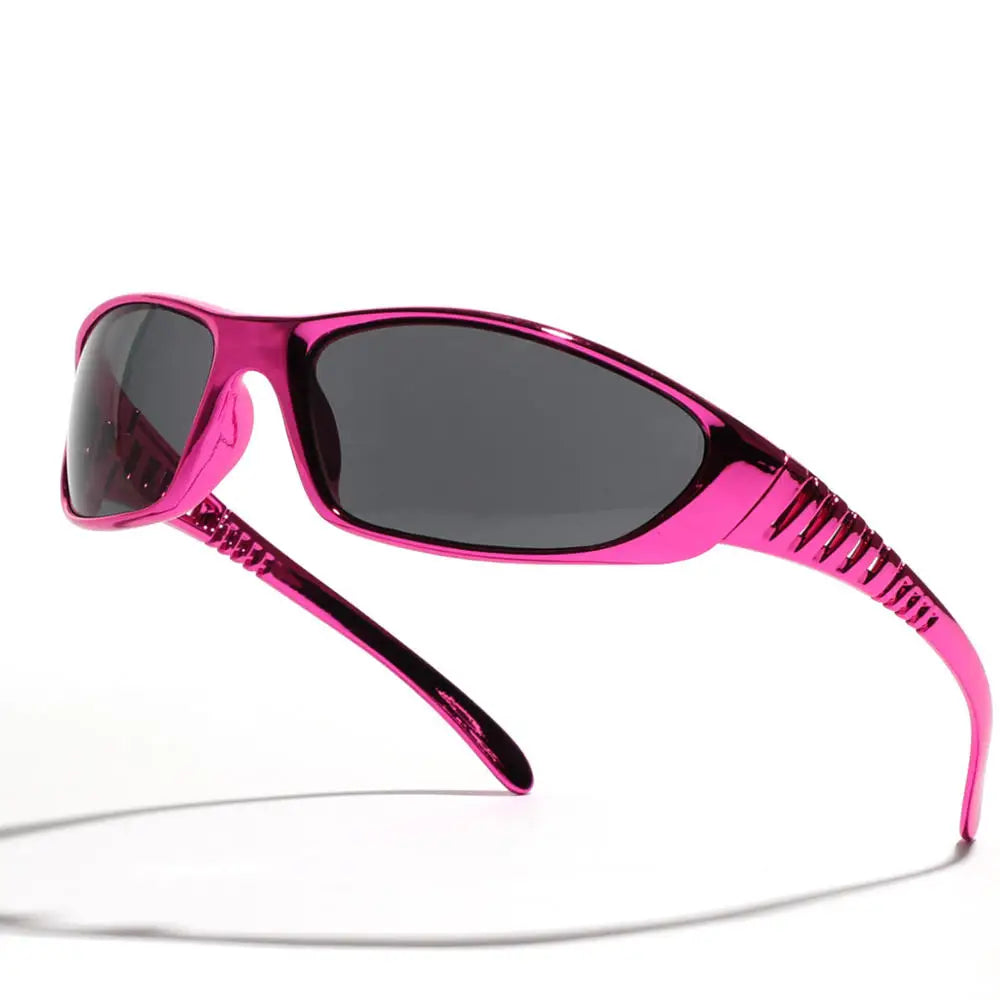 Y2K Silver Sunglasses Color Hollowed Out Future Sense Of Technology Hot Girls Net Red Sunglasses Women Sunglasses Trendy Men Beauty World Shop