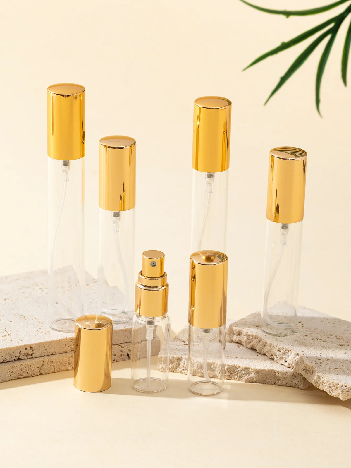 Wholesale 35/Piece 5ml 10ml 15ml Local Tyrant Gold Transparent Glass Thickened Spray Bottle Mini Perfume Bottle Travel Size Beauty World Shop